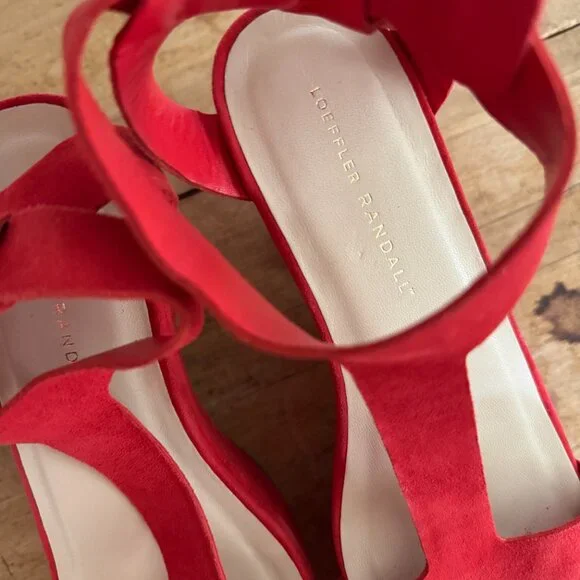 Loeffler Randall Minette High Platform Wedge in Poppy Red, Size 9 - Picture 8 of 9